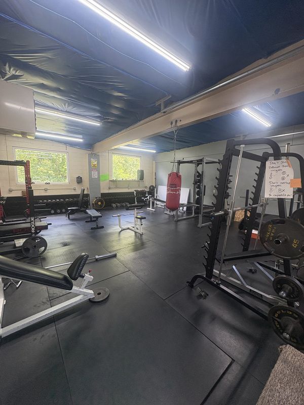 Selectorized strength machines along the wall